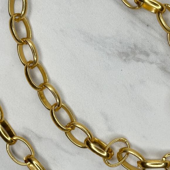 Gold Chain Link Belt Y2K Festival Adjustable One Size ✨ - Picture 8 of 11